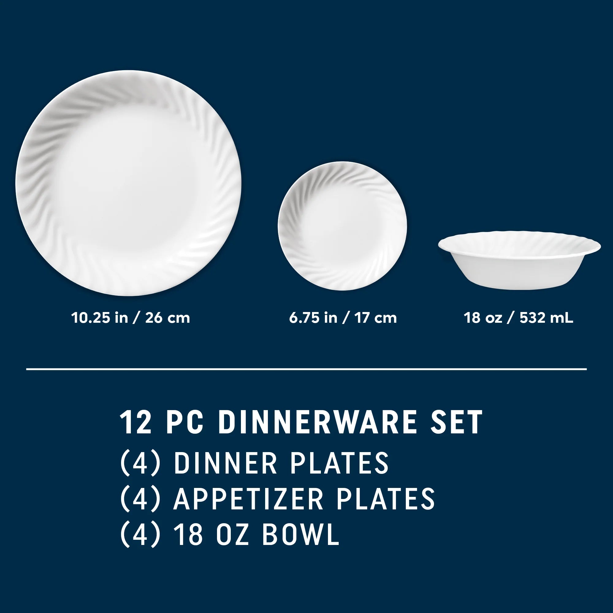 Corelle Modern Dinnerware Corelle? Enhancements 12-piece Dinnerware Set, Service for 4 - Image 5