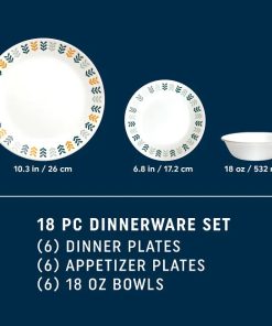Alternative view of Corelle Modern Dinnerware Corelle? Anders 18-piece Dinnerware Set, Service for 6