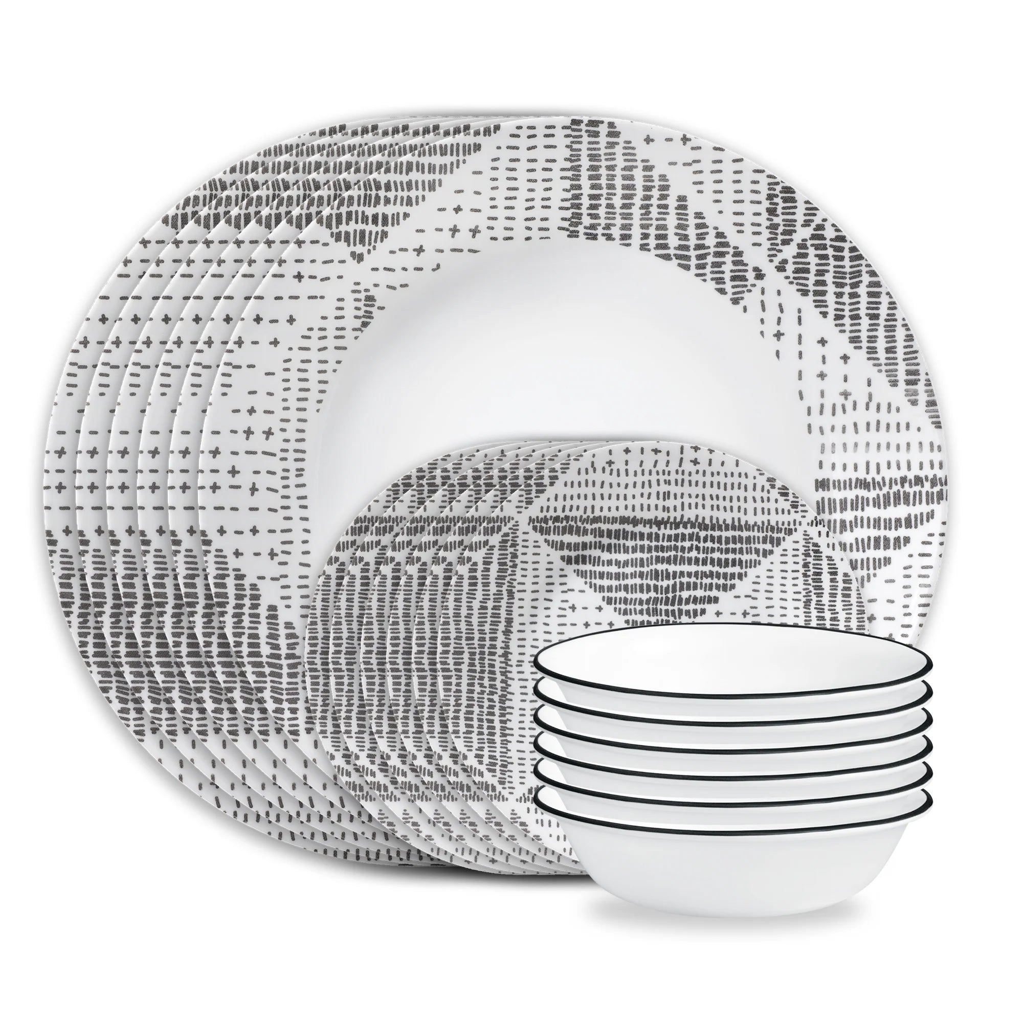 Corelle Modern Dinnerware Corelle? Odisha 18-piece Dinnerware Set, Service for 6