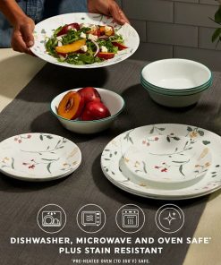 Alternative view of Corelle Modern Dinnerware Corelle? Wildflower Scatter 32-piece Dinnerware Set, Service for 8