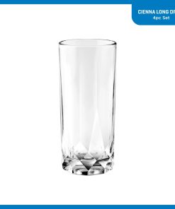 Alternative view of Corelle Modern Dinnerware Ocean Glass Cienna Long Drink Glasses (4-Pieces), 14.5-ounce, dishwasher Safe