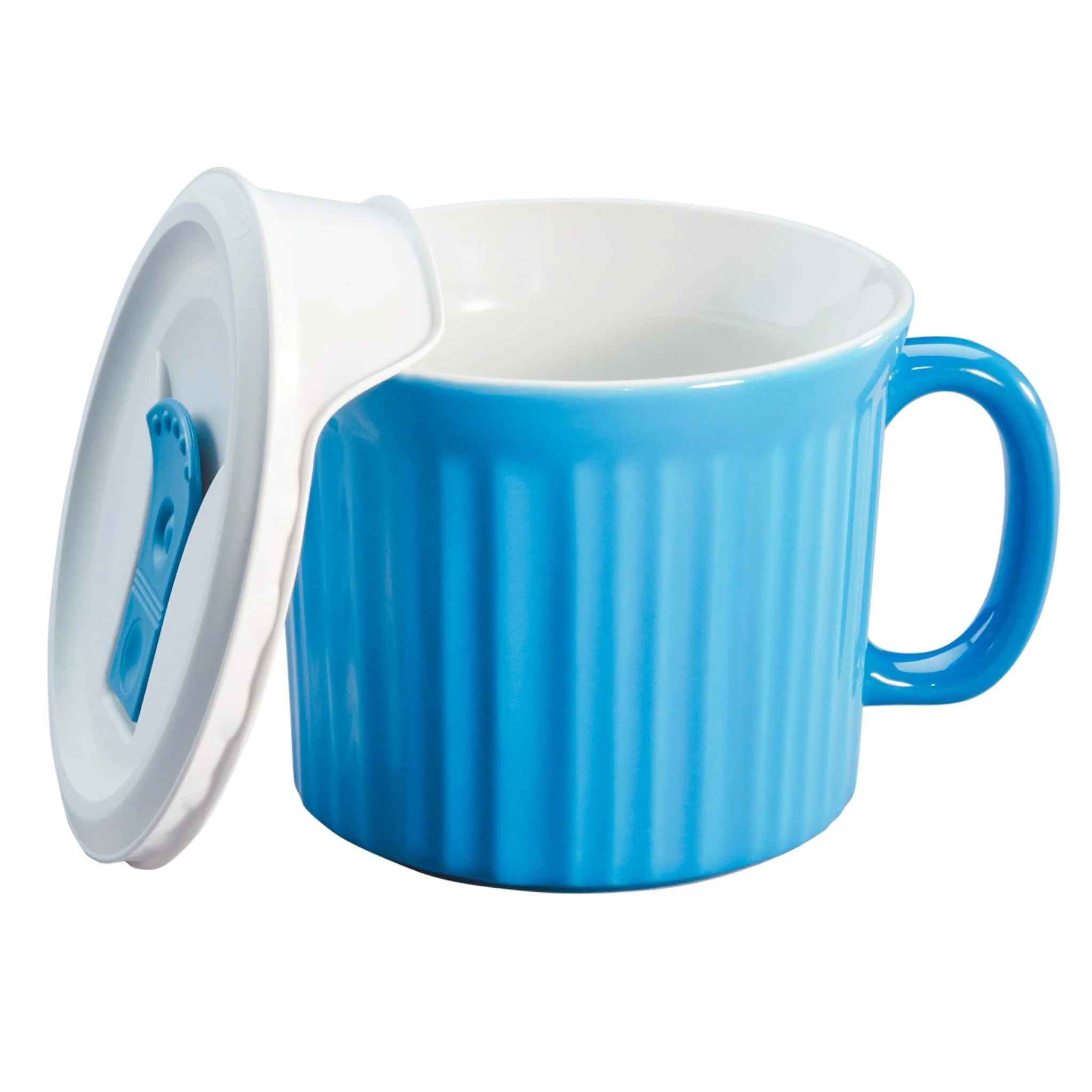 Corelle Modern Dinnerware CorningWare? 20-ounce Light Blue Meal Mug? with Vented Lid