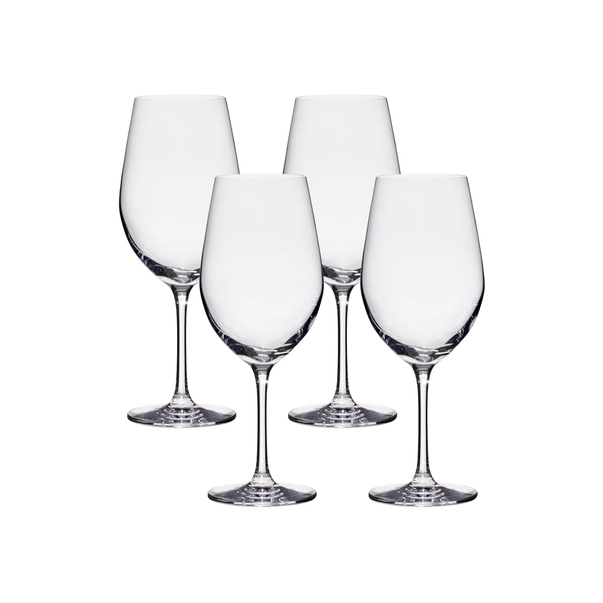 Corelle Modern Dinnerware Lucaris Tokyo Temptation Cabernet Glasses (4-Pieces), 16-ounce, Dishwasher Safe, Lead-free Crystalline