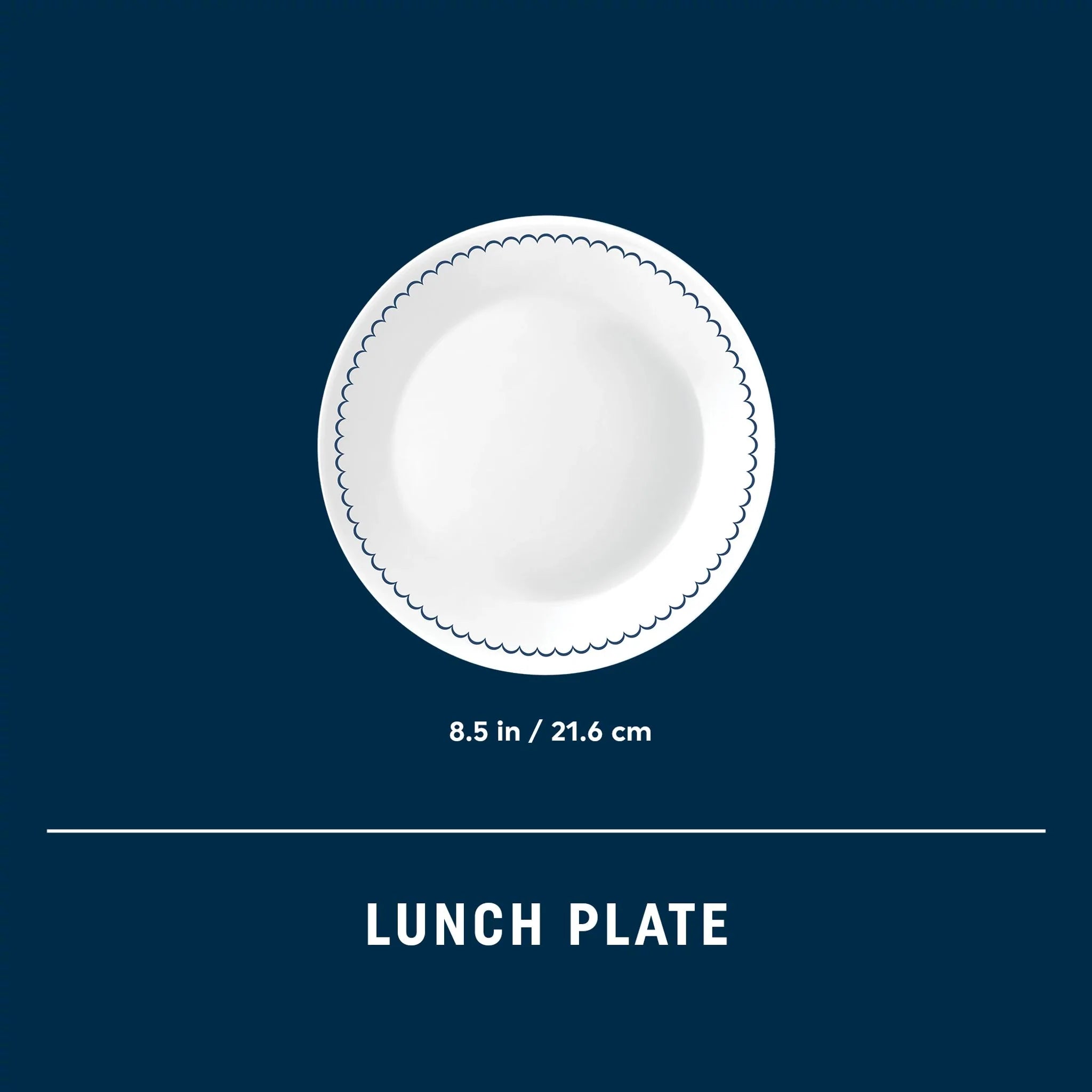 Corelle Modern Dinnerware Corelle? Caspian Lace 8.5 Salad Plate - Image 3