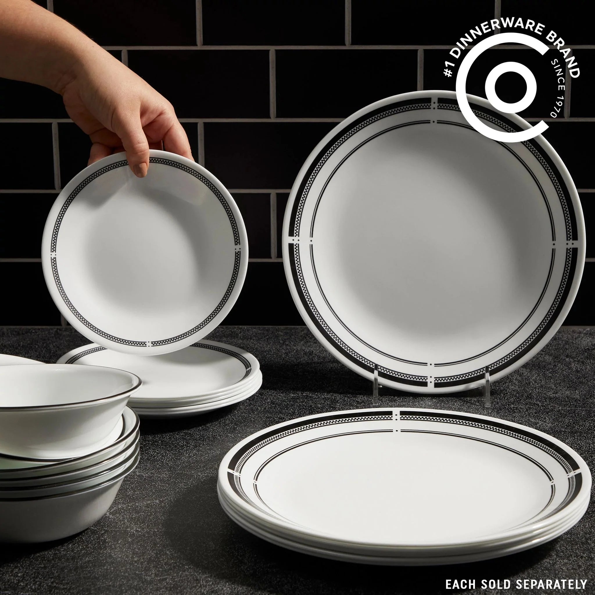 Corelle Modern Dinnerware Corelle? Brasserie 6.75 Appetizer Plate - Image 4