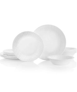 Corelle Modern Dinnerware Corelle? Linen Weave 18-piece Dinnerware Set, Service for 6