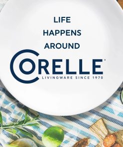 Alternative view of Corelle Modern Dinnerware Corelle? Inked Poppy 6.75 Appetizer Plate