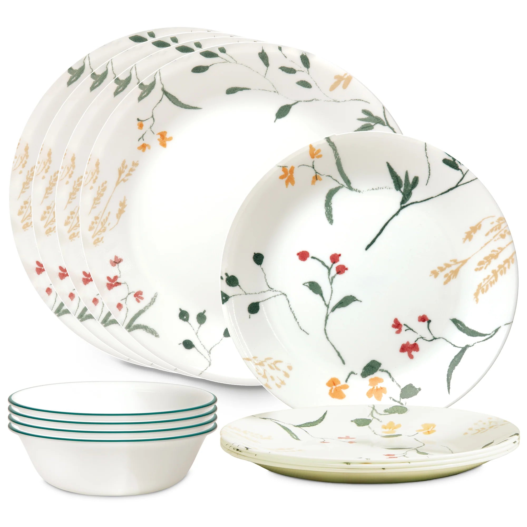 Corelle Modern Dinnerware Corelle? Wildflower Scatter 12-piece Dinnerware Set, Service for 4