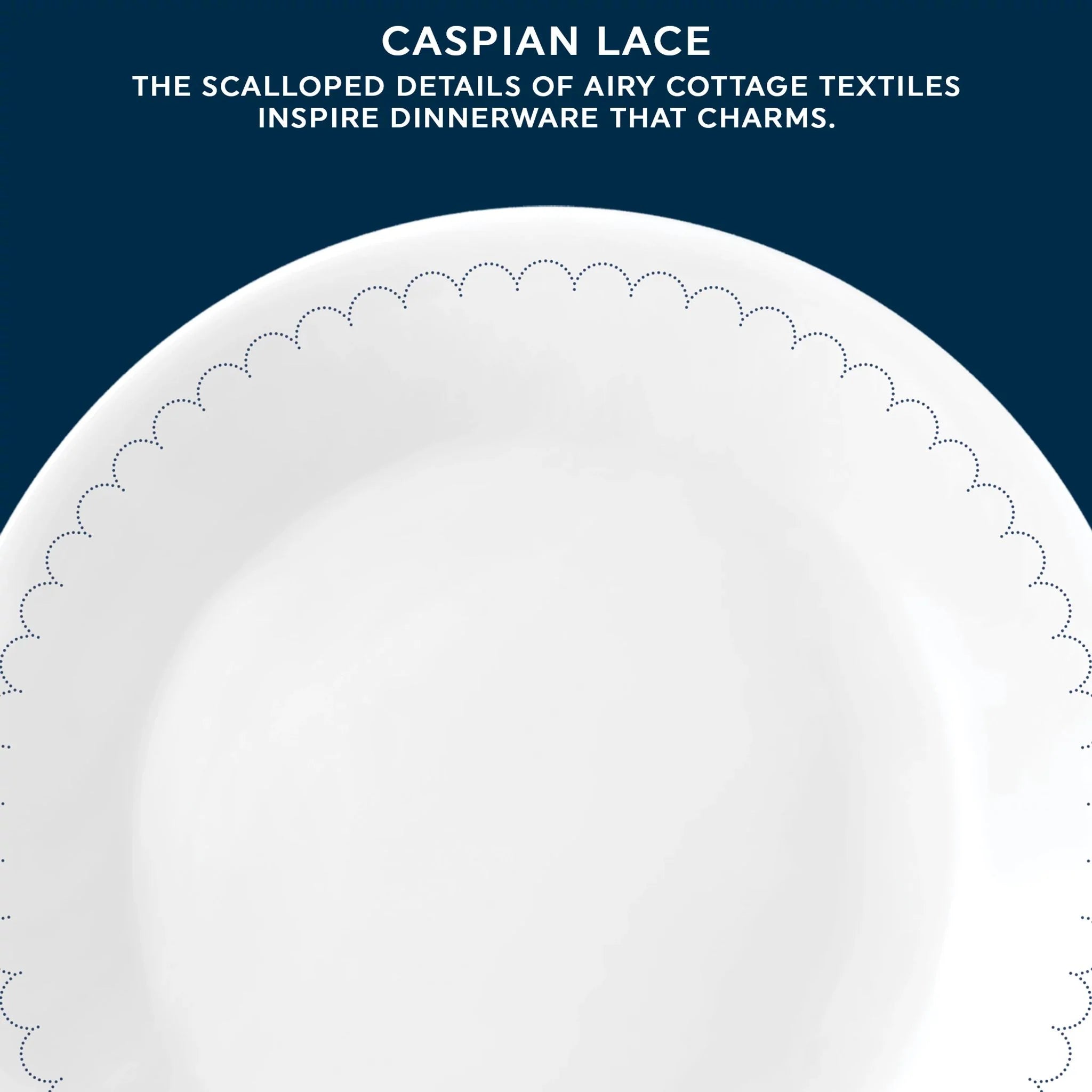 Corelle Modern Dinnerware Corelle? Caspian Lace 6.75 Appetizer Plate, 6-pack - Image 5