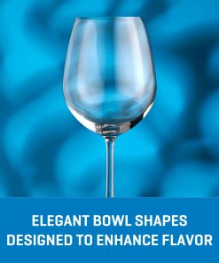 Alternative view of Corelle Modern Dinnerware Ocean Glass Matera Red Wine Glasses (4-Pieces), 20-ounce, dishwasher safe