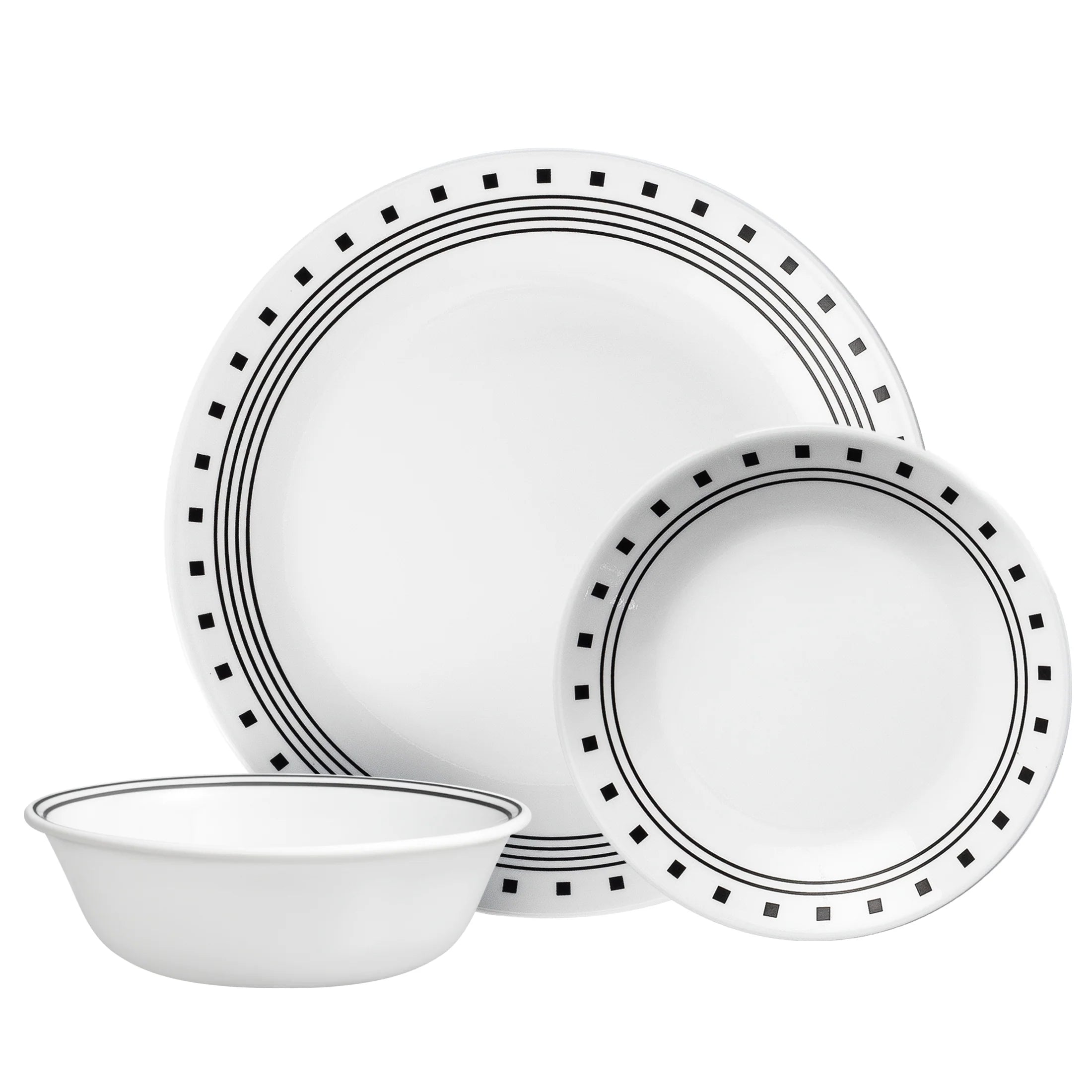 Corelle Modern Dinnerware Corelle? City Block 12-piece Dinnerware Set, Service for 4
