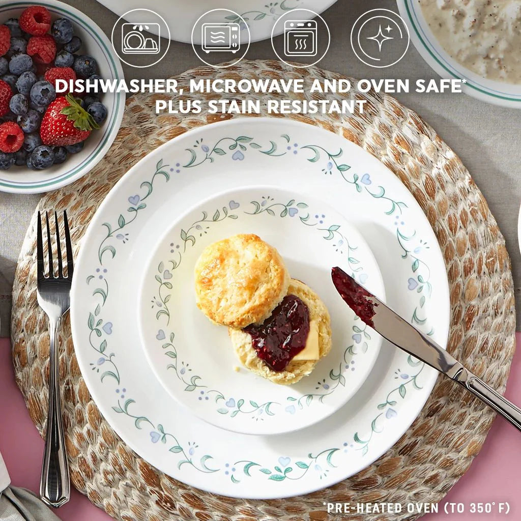 Corelle Modern Dinnerware Corelle? Country Cottage 16-piece Mugless Dinnerware Set, Service for 4 - Image 5