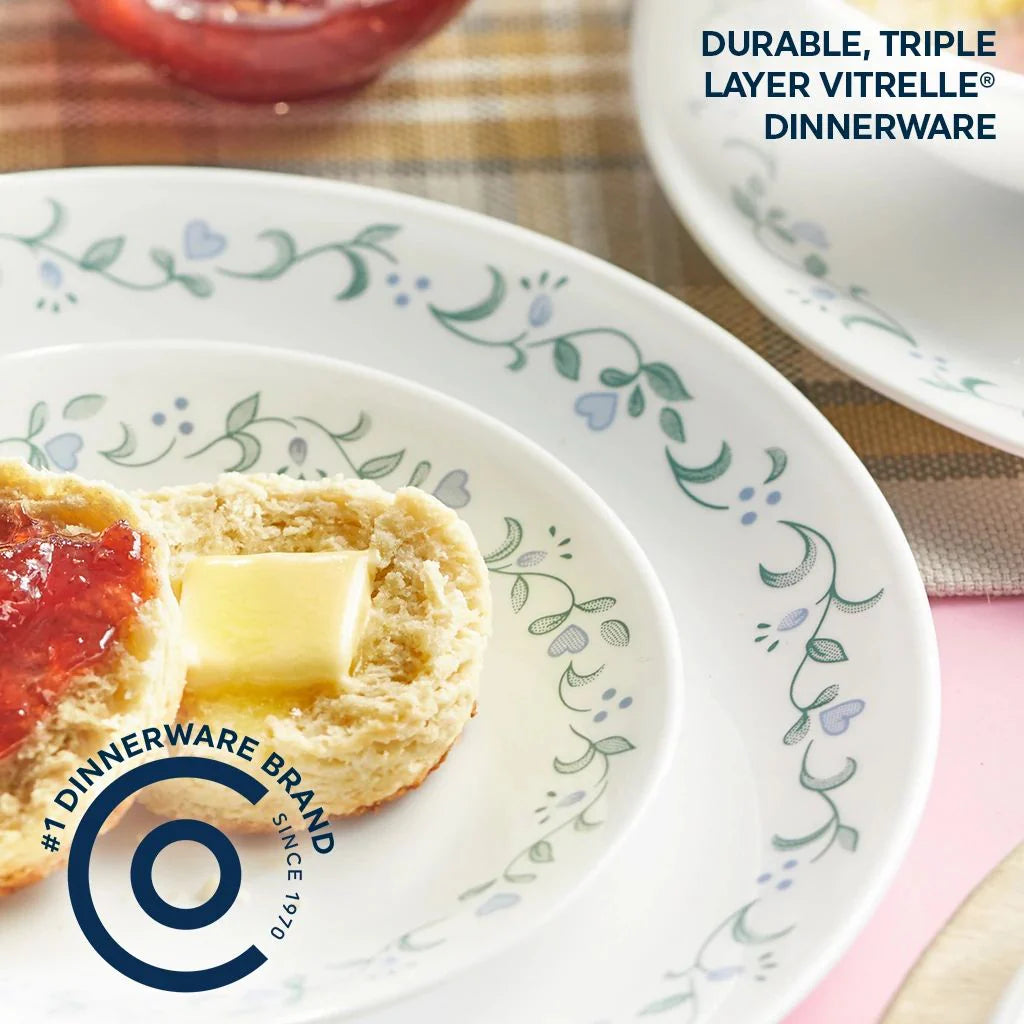 Corelle Modern Dinnerware Corelle? Country Cottage 16-piece Mugless Dinnerware Set, Service for 4 - Image 4