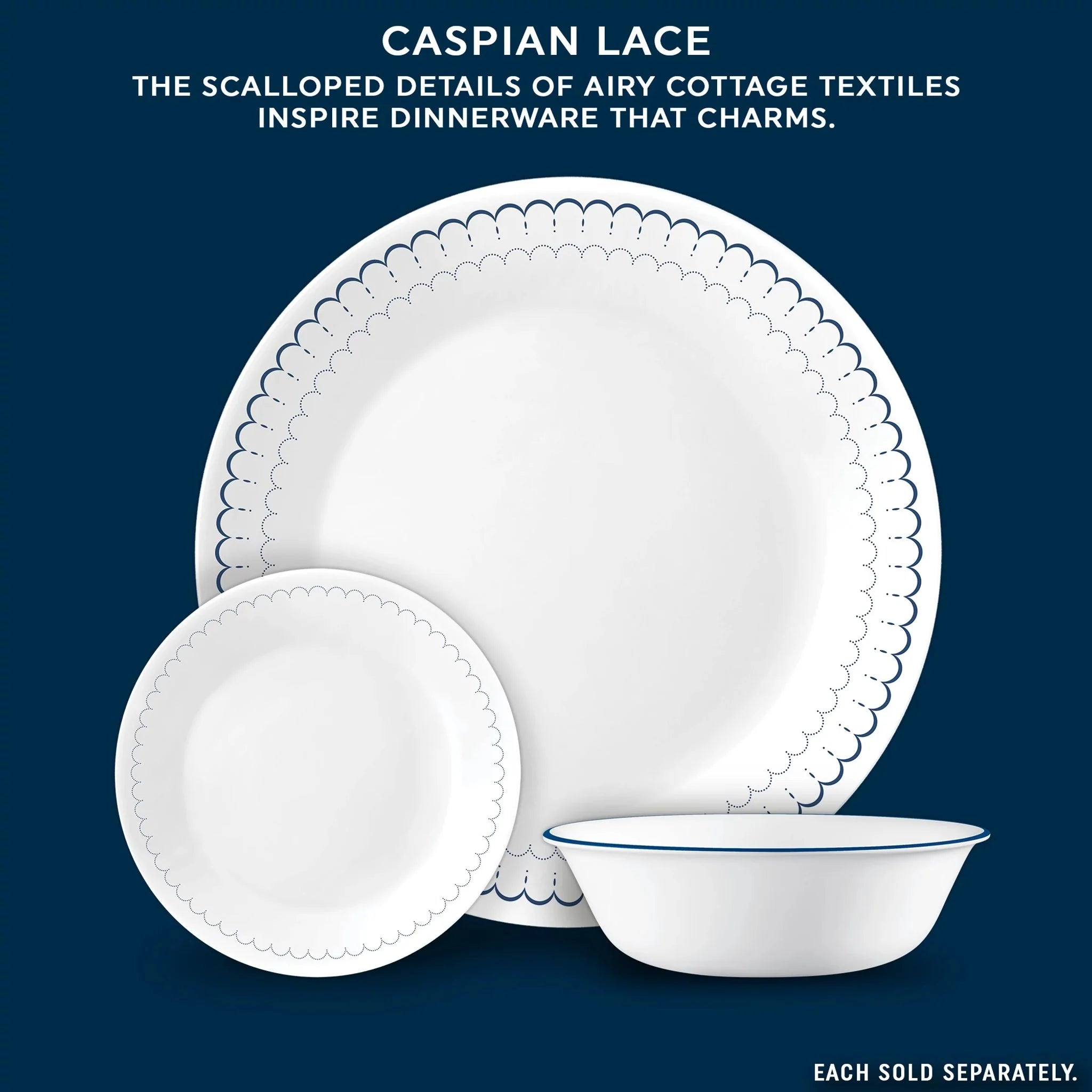Corelle Modern Dinnerware Corelle? Caspian Lace 18-ounce Cereal Bowl - Image 4