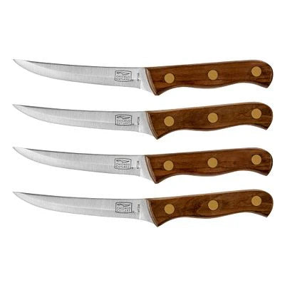 Corelle Modern Dinnerware Chicago Cutlery? Walnut Tradition? 4-piece Steak Knife Set