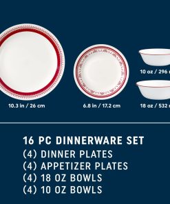 Alternative view of Corelle Modern Dinnerware Corelle? Sadie 16-piece Dinnerware Set, Service for 4
