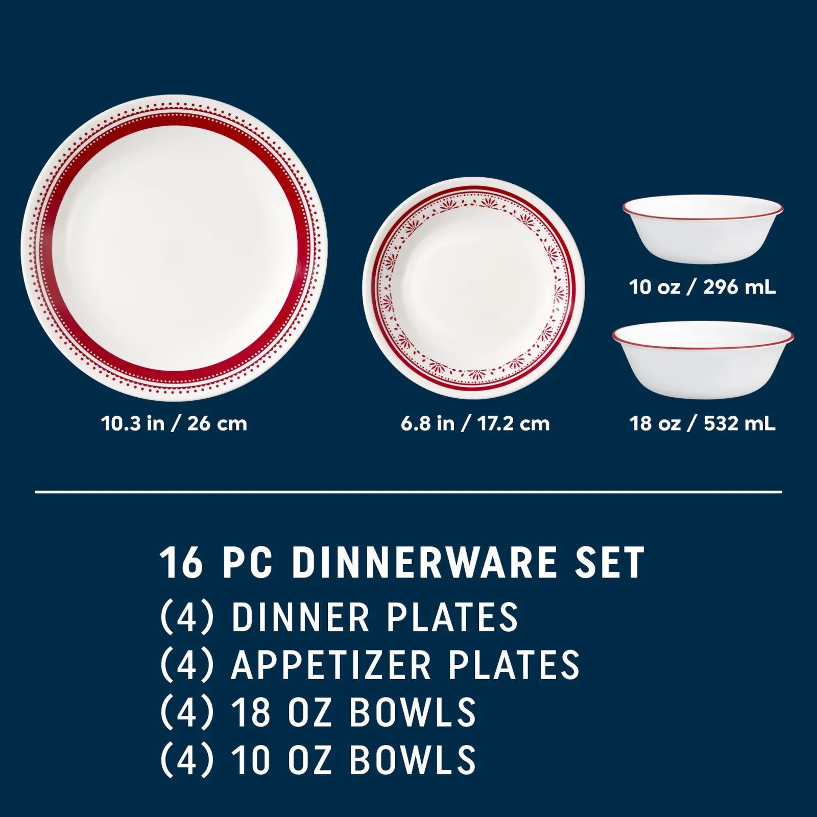 Corelle Modern Dinnerware Corelle? Sadie 16-piece Dinnerware Set, Service for 4 - Image 2