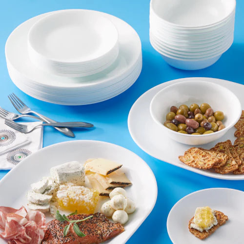 Corelle Modern Dinnerware Corelle? Winter Frost White 38-piece Dinnerware Set, Service for 12 - Image 2