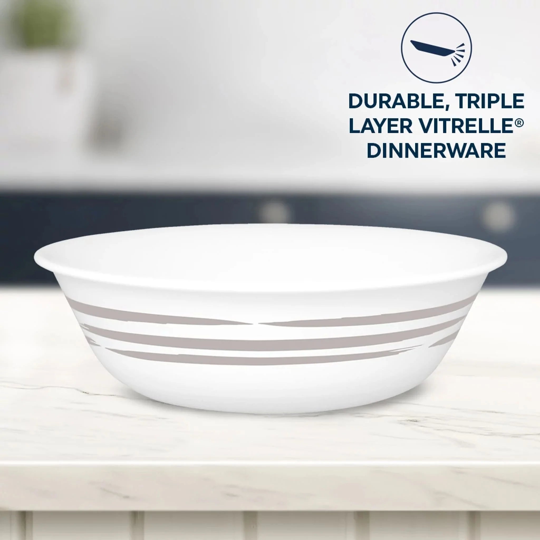 Corelle Modern Dinnerware Corelle? Brushed Silver 18-ounce Cereal Bowl - Image 2