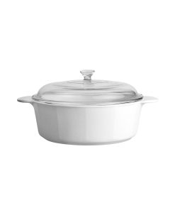 Corelle Modern Dinnerware CorningWare? Just White 0.8-Liter Casserole with Cover
