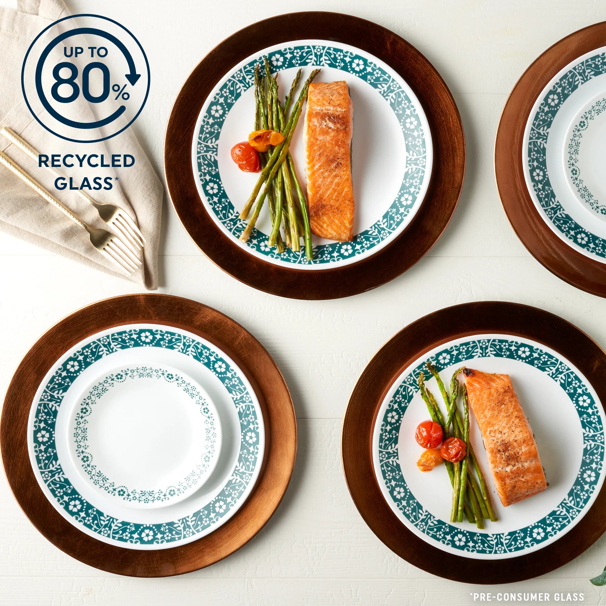 Corelle Modern Dinnerware Corelle? Penelope 18-piece Dinnerware Set, Service for 6 - Image 5