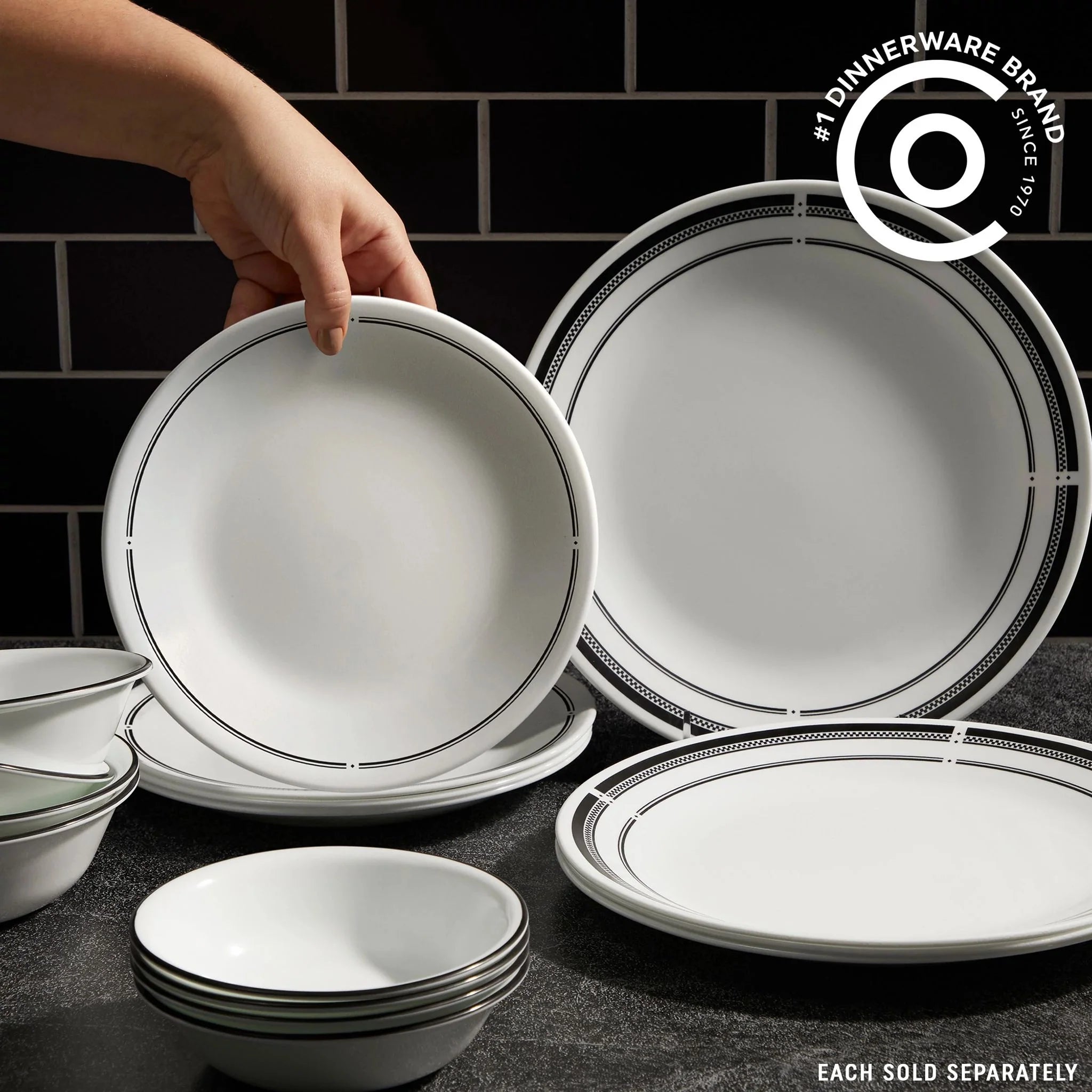 Corelle Modern Dinnerware Corelle? Brasserie 8.5 Salad Plate - Image 4
