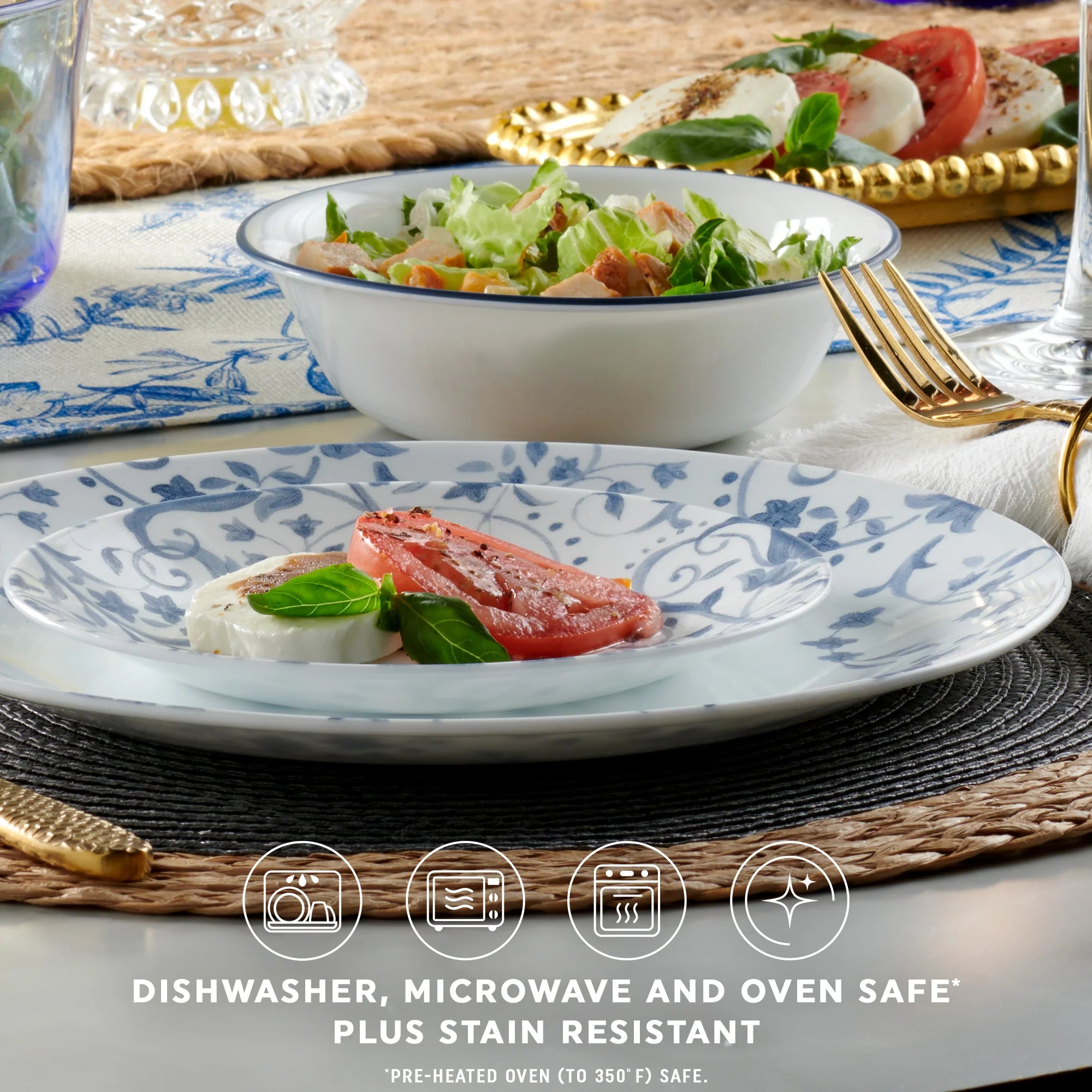 Corelle Modern Dinnerware Corelle? Darlington 12-piece Dinnerware Set, Service for 4 - Image 3