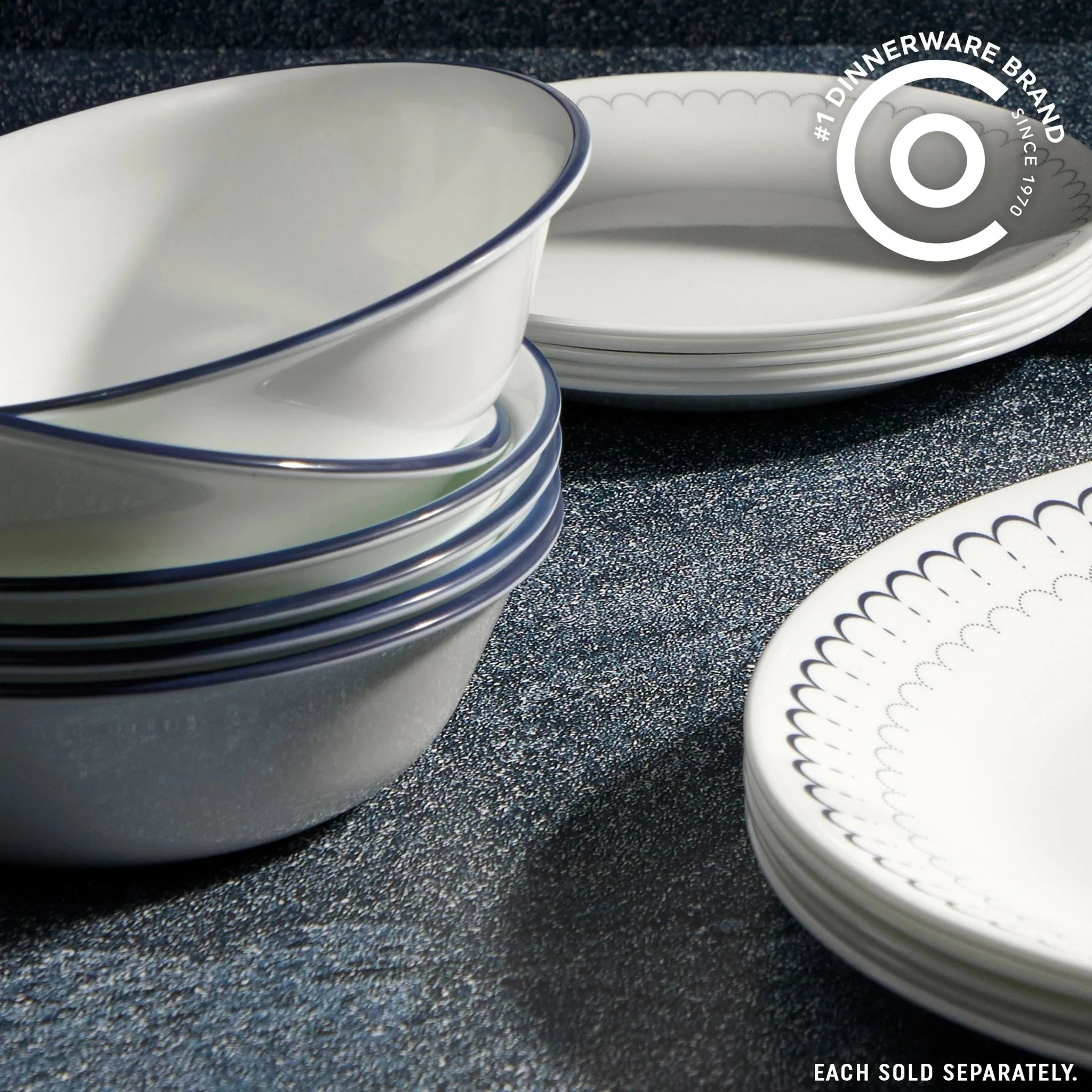 Corelle Modern Dinnerware Corelle? Caspian Lace 18-ounce Cereal Bowl - Image 2