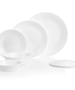 Alternative view of Corelle Modern Dinnerware Corelle? Winter Frost White 66-piece Dinnerware Set, Service for 12