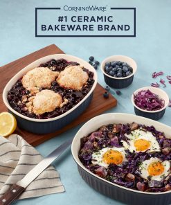 Alternative view of Corelle Modern Dinnerware CorningWare? French Colors 10-piece Oval Bakeware Set, Navy