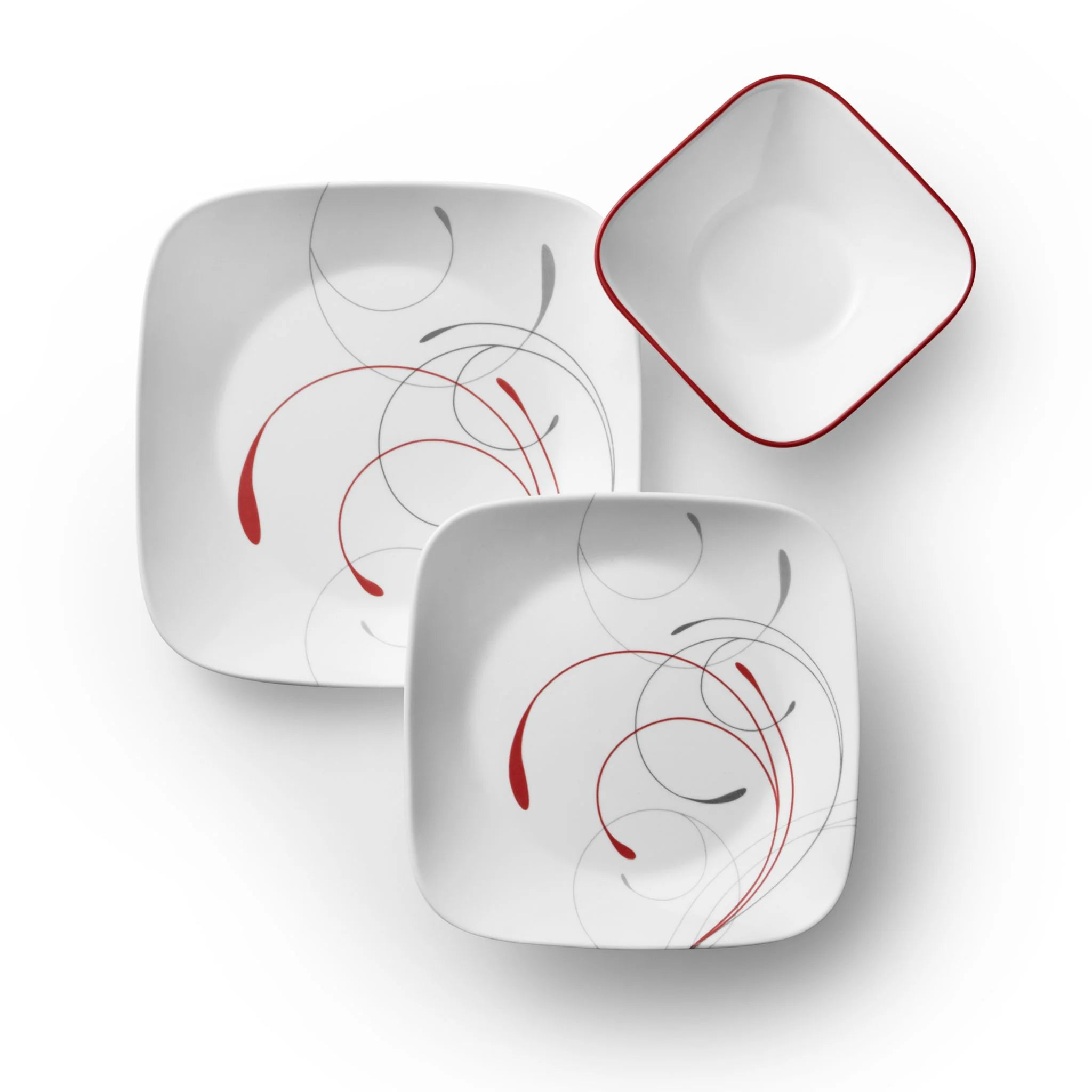 Corelle Modern Dinnerware Corelle? Square Splendor 12-piece Dinnerware Set, Service for 4 - Image 5
