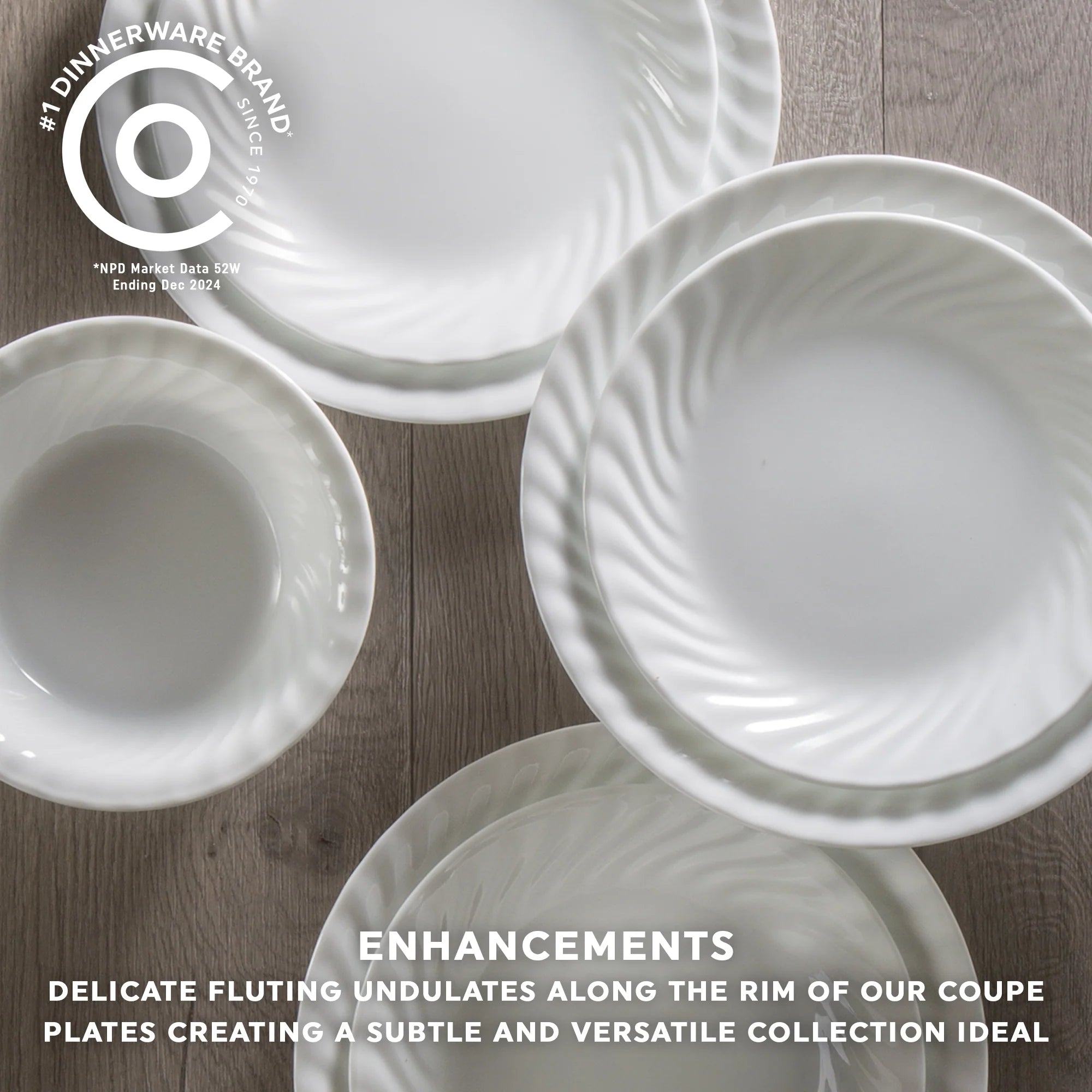 Corelle Modern Dinnerware Corelle? Enhancements 10.25 Glass Dinner Plate - Image 2