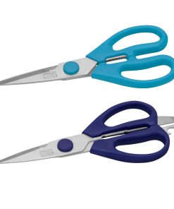 Corelle Modern Dinnerware Chicago Cutlery 2-piece Kitchen Shears in Blueberry and Blue Frost