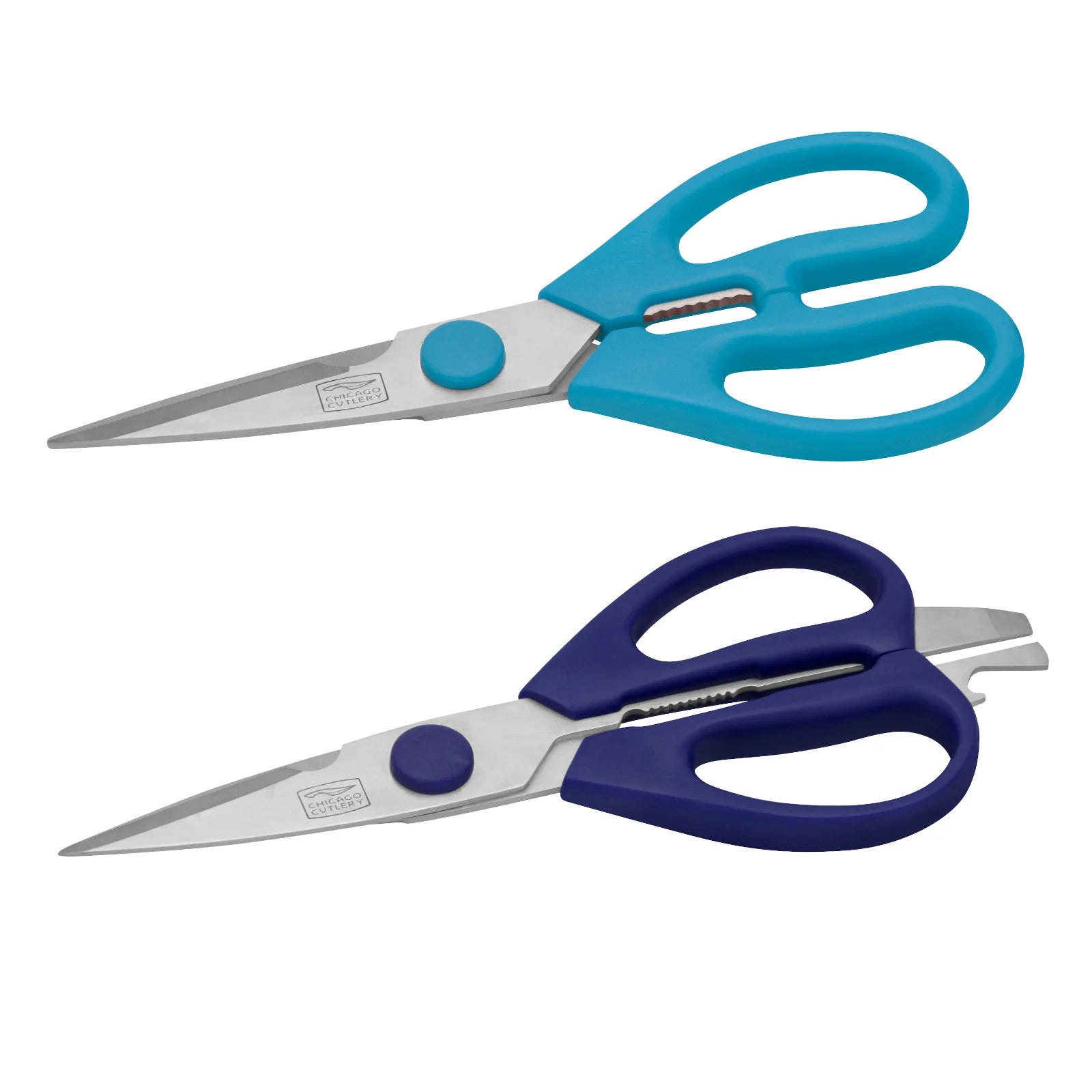 Corelle Modern Dinnerware Chicago Cutlery 2-piece Kitchen Shears in Blueberry and Blue Frost