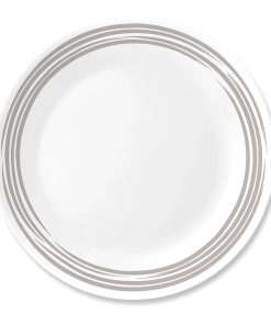 Corelle Modern Dinnerware Corelle? Brushed Silver 10.25 Dinner Plate