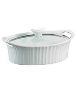 Corelle Modern Dinnerware CorningWare? French White? 1.5-quart Oval Casserole Dish with Lid