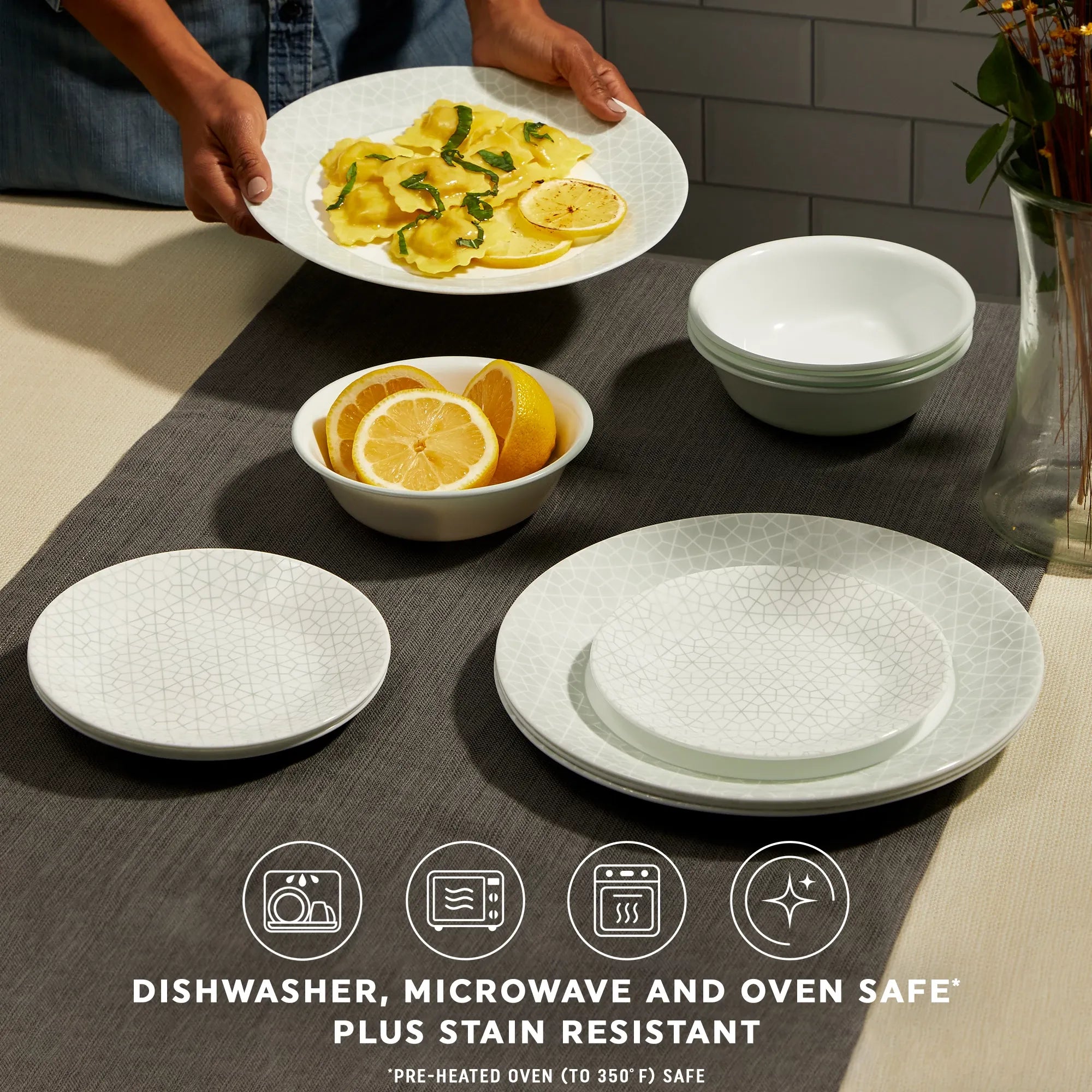 Corelle Modern Dinnerware Corelle? Knox 12-piece Dinnerware Set, Service for 4 - Image 8