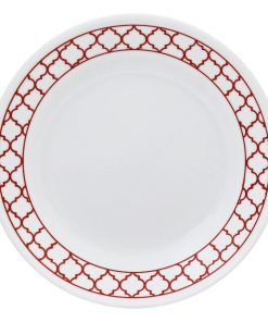Corelle Modern Dinnerware Corelle? Crimson Trellis 6.75 Appetizer Plate