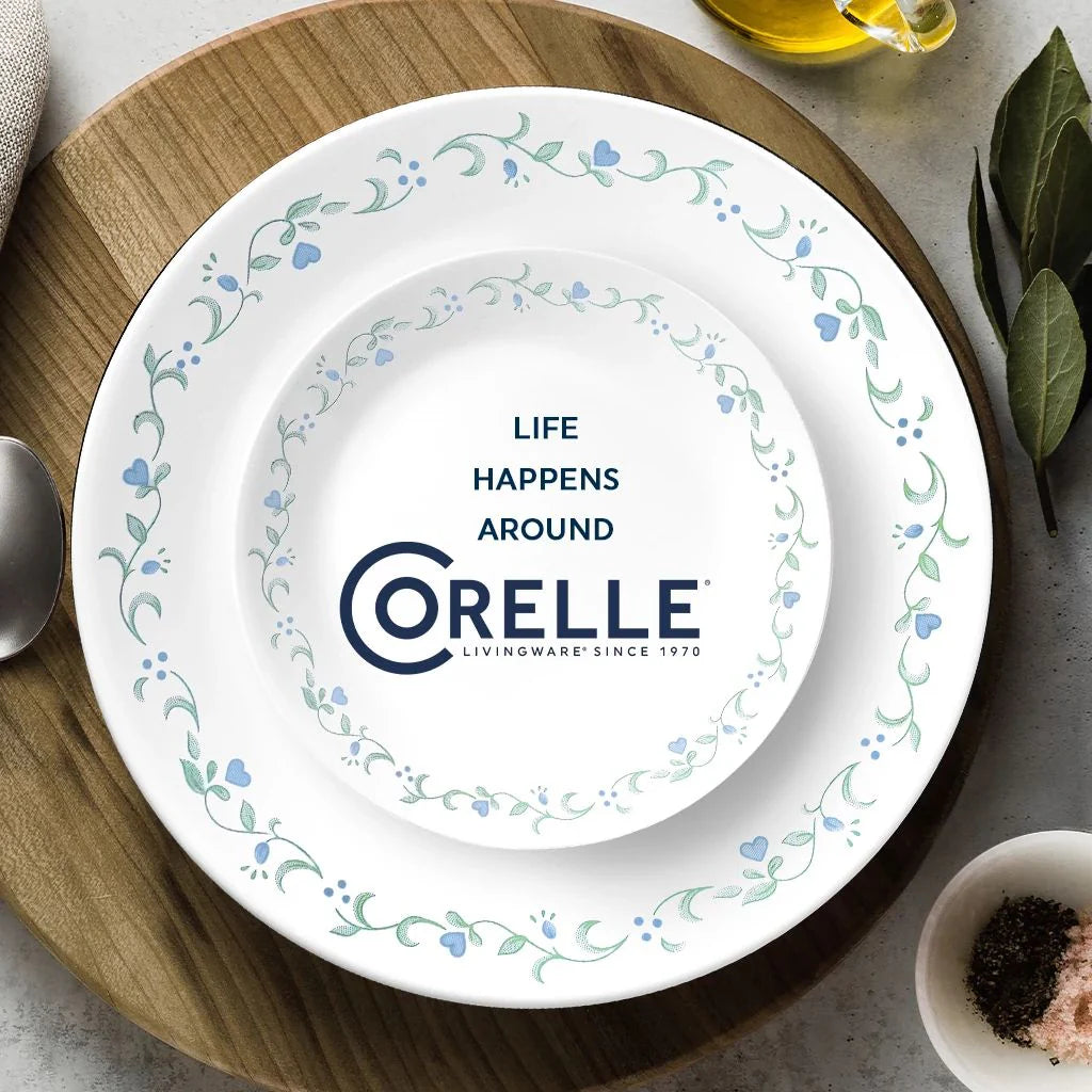 Corelle Modern Dinnerware Corelle? Country Cottage 16-piece Mugless Dinnerware Set, Service for 4 - Image 3