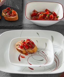 Alternative view of Corelle Modern Dinnerware Corelle? Square Splendor 12-piece Dinnerware Set with Appetizer Plates, Service for 4
