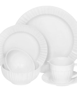 Corelle Modern Dinnerware CorningWare? French White? 6-piece Dinnerware Set , Service for 1