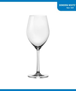Alternative view of Corelle Modern Dinnerware Ocean Glass Sondria White Wine Glasses (4-pieces), 14-ounce, Dishwasher Safe