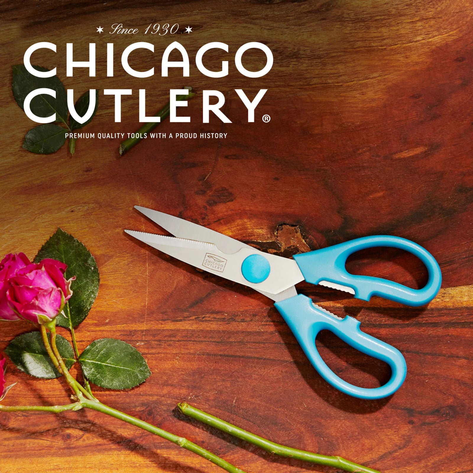 Corelle Modern Dinnerware Chicago Cutlery 2-piece Kitchen Shears in Blueberry and Blue Frost - Image 5