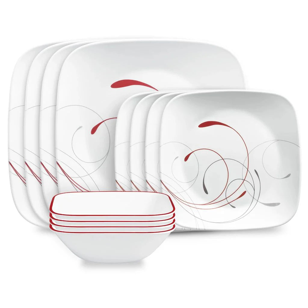 Corelle Modern Dinnerware Corelle? Square Splendor 12-piece Dinnerware Set, Service for 4