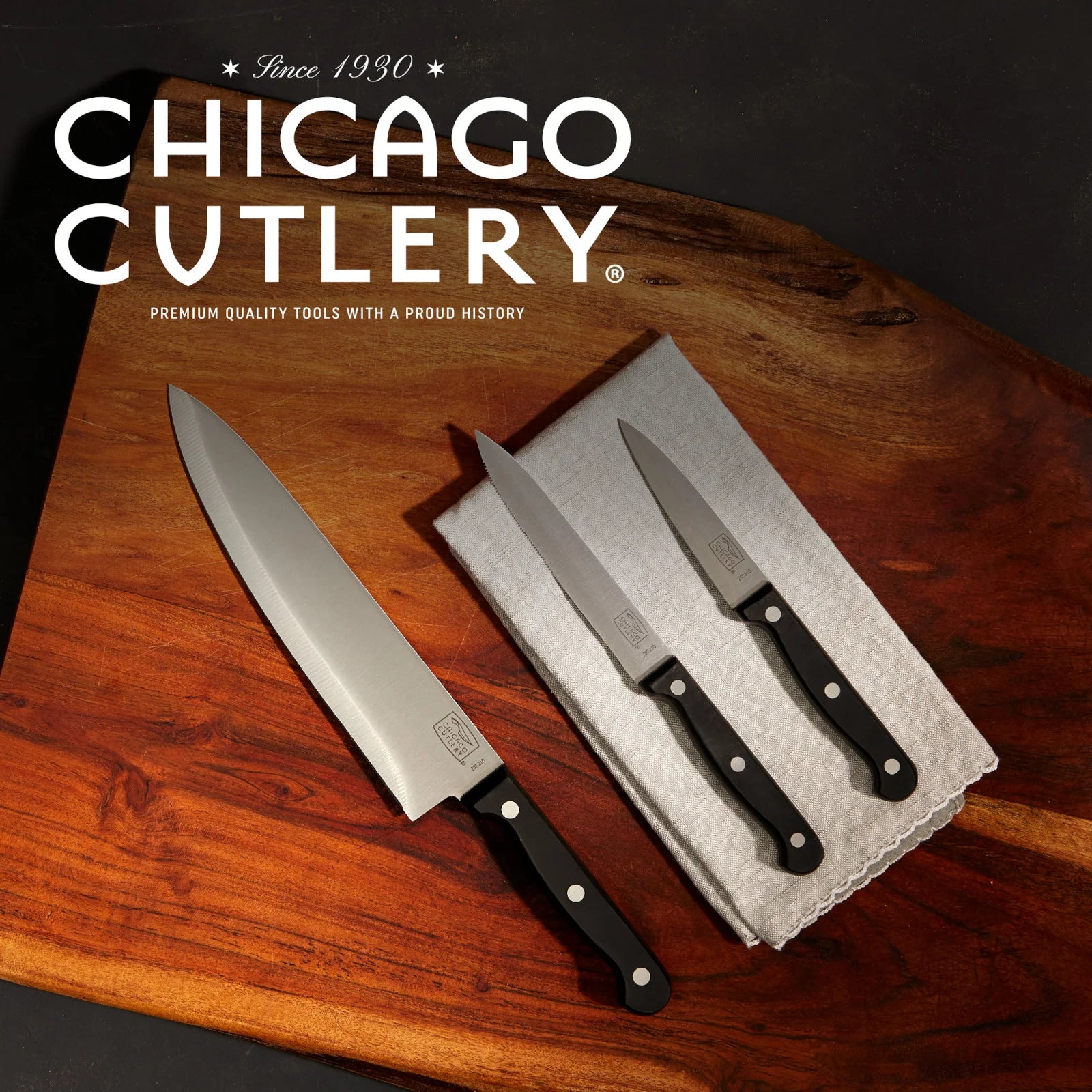 Corelle Modern Dinnerware Chicago Cutlery? Essentials? 3-piece Knife Set - Image 5