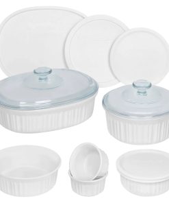 Corelle Modern Dinnerware CorningWare? French White? 12-piece Bakeware Set