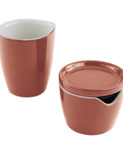 Corelle Modern Dinnerware CorningWare? Red Clay Cream and Sugar Set