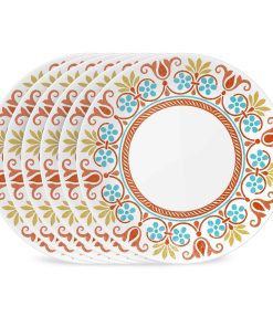 Corelle Modern Dinnerware Corelle? Global Collection Terracotta Dreams 10.25?? Dinner Plates, 6-pack