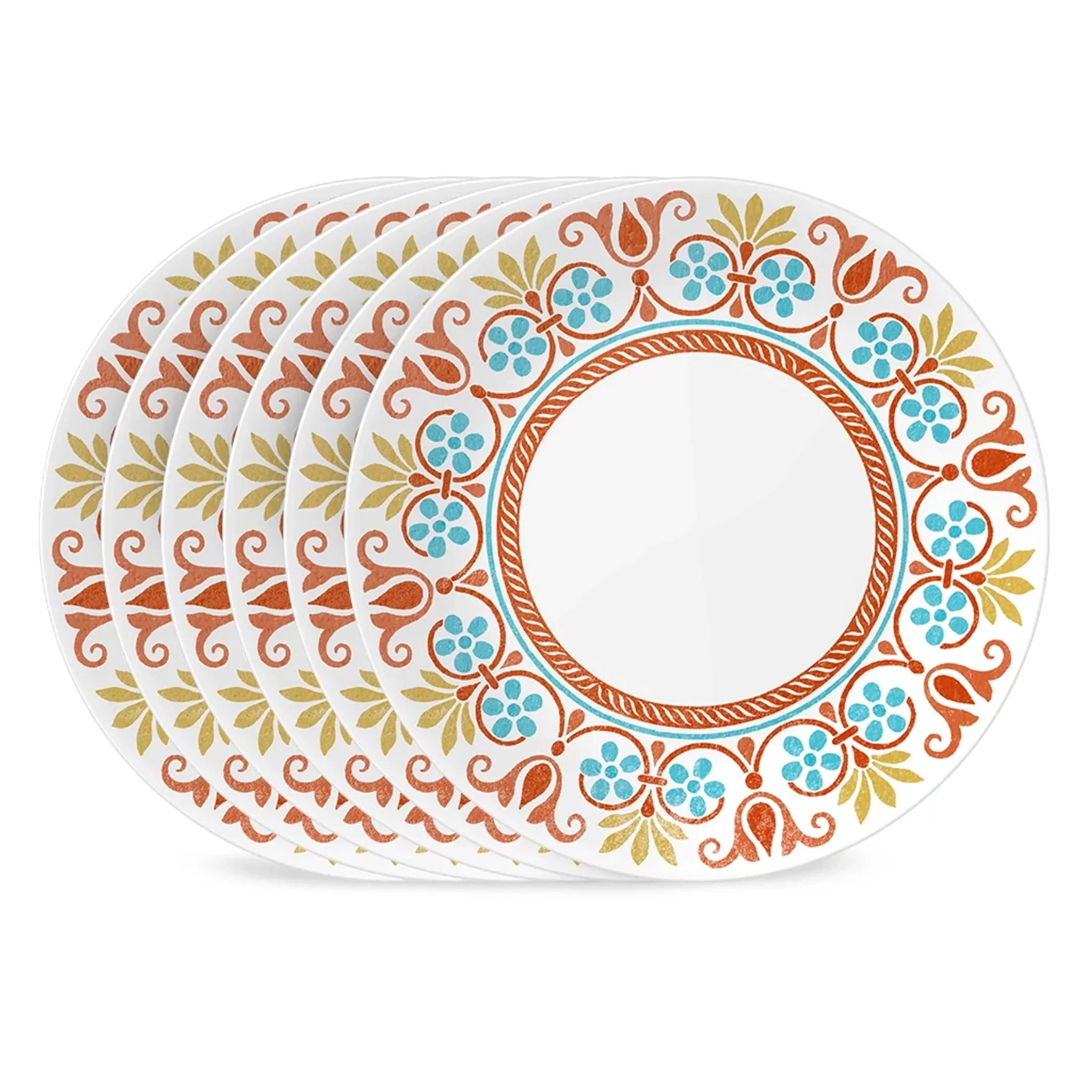 Corelle Modern Dinnerware Corelle? Global Collection Terracotta Dreams 10.25?? Dinner Plates, 6-pack
