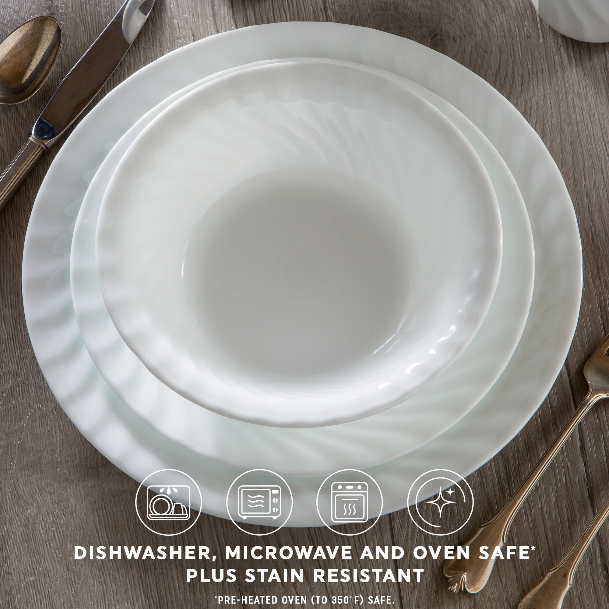 Corelle Modern Dinnerware Corelle? Enhancements 12-piece Dinnerware Set, Service for 4 - Image 3
